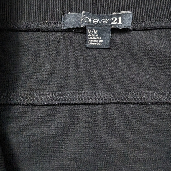 (2/$25) F21 ribbed bodycon bandage miniskirt black - Picture 5 of 10